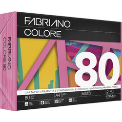 Fabriano Colore Χαρτί Α4 80gr/m² 500 Φύλλα Φούξια 19976021297