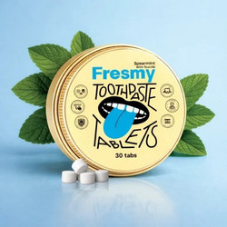 Fresmy Spearmint Tablets Οδοντόκρεμα 30τμχ