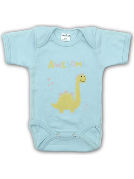 Ninetta Bebe Awesome Φορμάκι Εσώρουχο Κοντομάνικo για Αγόρι Βεραμάν