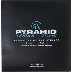 Pyramid Black Wires Σετ 6 Χορδές Κλασικής Κιθάρας Nylon Medium Tension