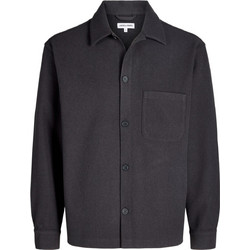 Jack & Jones Ανδρικό Πουκάμισο Βαμβακερό Μακρυμάνικο Κανονική Γραμμή Ανθρακί 12298613