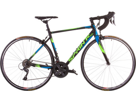 Sprint Bicycles Monza Race BK21SI0500 Ποδήλατο Δρόμου 28" Αλουμινίου με 24 Ταχύτητες Μπλε Μαύρο Lime