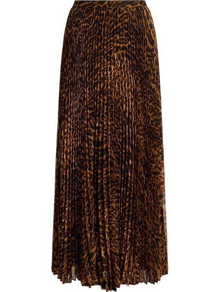 Polo Ralph Lauren Μακριά Φούστα Πλισέ A-Γραμμή Animal Print 200B32790001