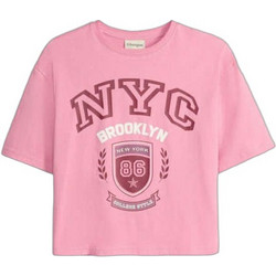 Bonprix Παιδικό T-Shirt Κοντομάνικο Ροζ 952682