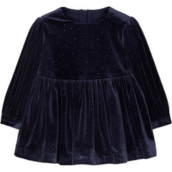 Boboli Παιδικό Φόρεμα Βελούδινο Navy Μπλε 754083-2440