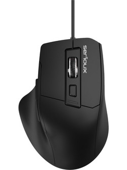 Serioux SRXM-OPM168 Ενσύρματο Ποντίκι Black