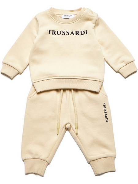 Trussardi Βρεφικό Σετ Φόρμας Χειμωνιάτικο Μπεζ TIA25015CF