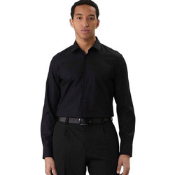 Hugo Ανδρικό Πουκάμισο Βαμβακερό Μακρυμάνικο Slim Fit Μαύρο 50570294-001
