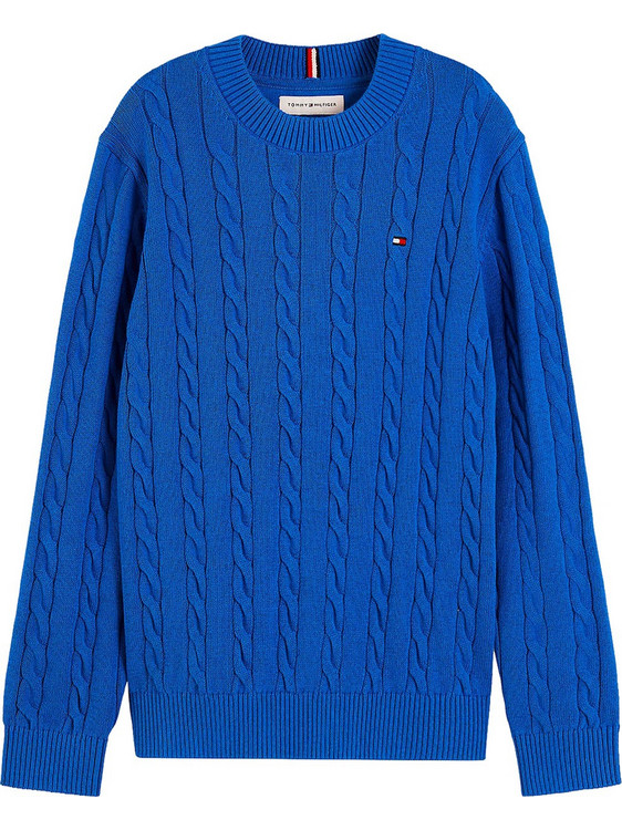 Tommy Hilfiger Παιδικό Πουλόβερ Μακρυμάνικο Royal Blue KB0KB09753-C6O