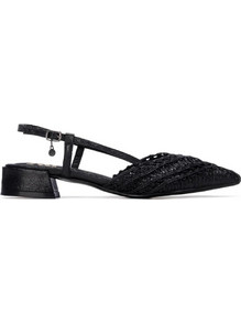 Xti Γόβες Slingback με Χοντρό Χαμηλό Τακούνι Μαύρες 145029
