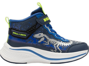 Bull Boys Παιδικά Sneakers Μποτάκια Navy Μπλε Royal Blue Lime DNAR5273-BL01