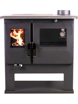 Verso CS Inox Right Ξυλόσομπα με Φούρνο 7.7kW