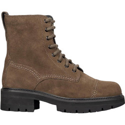 Clarks Γυναικεία Αρβυλάκια Suede Καφέ με Χοντρό Χαμηλό Τακούνι 26167966