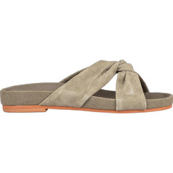 Clarks Γυναικεία Σανδάλια Suede Χακί 26165671