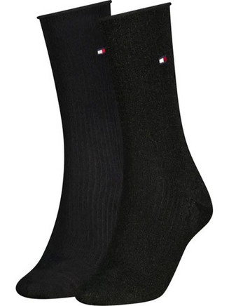 Tommy Hilfiger Γυναικείες Κάλτσες Μαύρες 2Pack 701243423-001