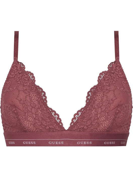 Guess Jane Σουτιέν Τριγωνάκι χωρίς Μπανέλα Καφέ O4YC00PZ01C-G4U9