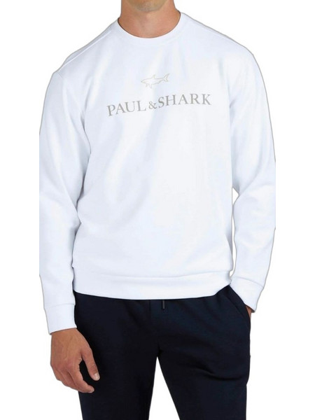 Paul & Shark Ανδρικό Φούτερ Λευκό 15311845-965