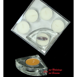 Set/5 Αρωματικά Κεριά Ρεσώ με Γυάλινη Βάση 236464 Jasmine