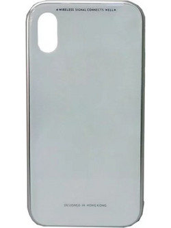 Μαγνητική Μεταλλική Θήκη Detachable Metal Frame με Πίσω Όψη από Tempered Glass Για Apple iPhone XS Max Άσπρο