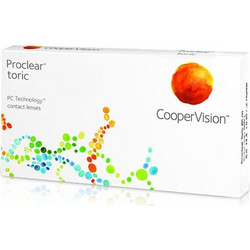 Cooper Vision Proclear Toric Μηνιαίοι Φακοί Επαφής Αστιγματικοί Βιομιμητικοί 3τμχ