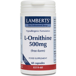 Lamberts L-Ornithine 500mg 60 Κάψουλες