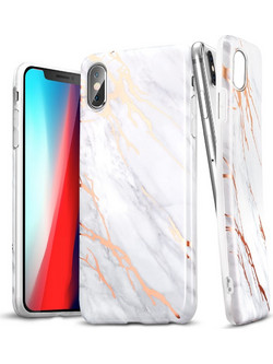 ESR Soft Marble Back Cover Grey (iPhone XS Max)