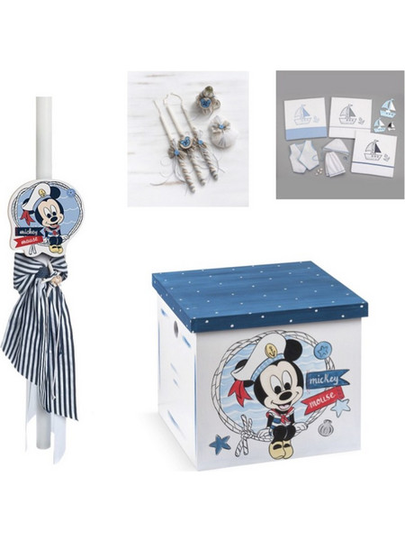 Parisis Σετ Βάπτισης με Κουτί για Αγόρι Mickey Mouse N233-A