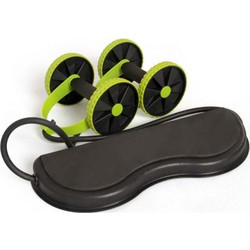 Εργαλείο Γυμναστικής Household AB Wheels Roller Stretch Elastic Resistance Pull Rope Tool Abdominal Roller