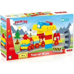 Σετ τρένο με ράγες και 58 τουβλάκια 001.5081 Dolu Zita Toys