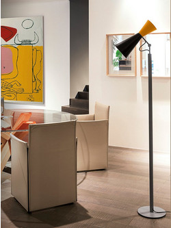 NEMO LIGHTING Nemo Parliament Black/Yellow Μοντέρνα Φωτιστικά Δαπέδου (PAR ENG 22)