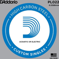 D'Addario PL022 Χορδή Ηλεκτρικής / Ακουστικής Κιθάρας Plain Steel 22"