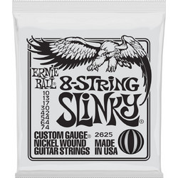 Ernie Ball 2625 Slinky Σετ 8 Χορδές Ηλεκτρικής Κιθάρας Nickel Plated Steel 10-74"