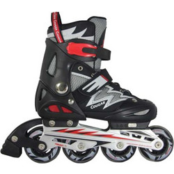 Cougar Lightning Inline Αυξομειούμενα Rollers Ενηλίκων Μαύρα Κόκκινα MZS835LB