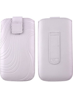 VOLTE-TEL LEATHER VELCRO LOOP ΘΗΚΗ ΠΟΥΓΚΙ SOFTCASE "S" WHITE XL