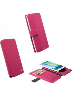 KRUSELL MALMO SLIDE ΘΗΚΗ UNIVERSAL LEATHER FLIPWALLET 4XL PINK