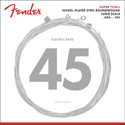 Fender 7250M Σετ 4 Χορδές Ηλεκτρικού Μπάσου Nickel Plated Steel 45-105"