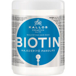 Kallos KJMN Biotin Beautifying Μάσκα Μαλλιών για Όγκο για Λεπτά & Ταλαιπωρημένα Μαλλιά 1lt