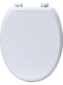 AriaTrade Καπάκι Λεκάνης Οβάλ Πλαστικό Λευκό 45.6x37cm 4101100