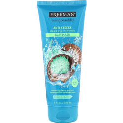 Freeman Dead Sea Minerals Anti-Stress Κρεμώδης Μάσκα Προσώπου για Μαύρα Στίγματα με Άργιλο 175ml