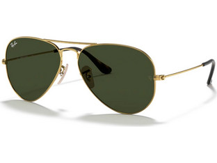 Ray-Ban RB3025 181/58 Ανδρικά Γυαλιά Ηλίου Aviator Μεταλλικά Χρυσά με Μαύρο Polarized Φακό