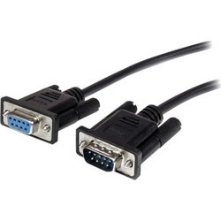StarTech 0.5m 9 Way D Male to Female RS232 Serial Cable