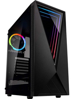 Kolink Void Black Gaming Midi Tower Κουτί Υπολογιστή RGB με Πλαϊνό Παράθυρο