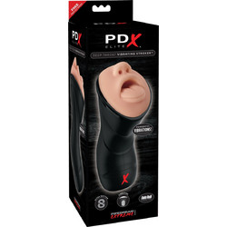 Pipedream PDX Elite Deep Throat Vibrator Pocket Mouth & Sleeve Αυνανιστήρι με Δόνηση