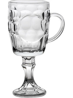 Espiel Σετ Ποτήρια Μπίρας Γυάλινα Κολωνάτα 450ml 6τμχ INT8528