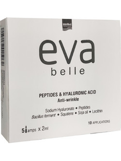 InterMed Eva Belle Peptides & Hyaluronic Acid Ampoules Αντιγηραντικό Ενυδατικό Serum Προσώπου & Ματιών με Υαλουρονικό & Πεπτίδια 5x2ml