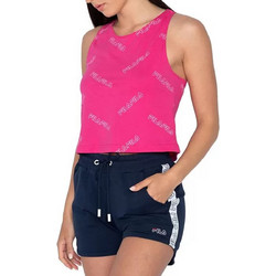 Fila Janay Tank Top Γυναικείο Αθλητικό Crop Top Φούξια 683305-V27
