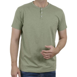 Κοντομάνικο Henley T-Shirt REBASE RTS-152 Χακί