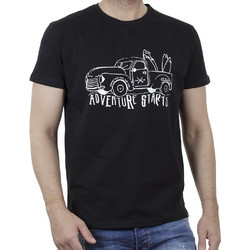 Κοντομάνικο T-Shirt SUGA 021-102 Μαύρο
