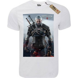 T-shirt unisex Takeposition T-cool λευκό The Witcher poster, 900-4634