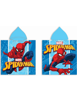 Dimcol Spider-Man 29 Παιδικό Πόντσο Θαλάσσης Microfiber Μπλε 50x100cm